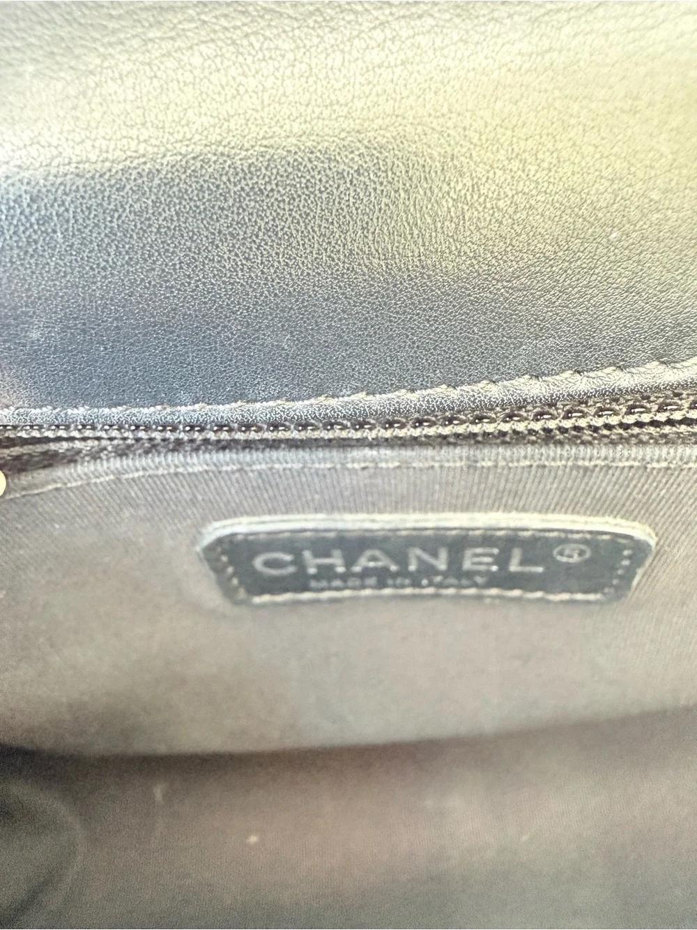 CHANEL Boy Black Quilted Leather - Ruthenium Hardware - Authenic